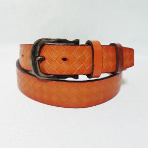 35mm wide mens genuine leather embossed belts