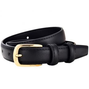 25mm wide ladies dress belt in genuine leather