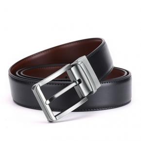 35mm mens reversible buckle belt black/brown